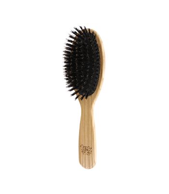 Big oval pneumatic brush with ecological bristles