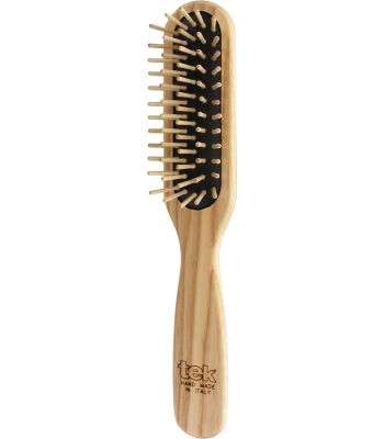 Rectangular brush in ash wood