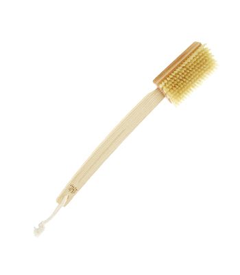 Bath brush removable handle with ecological bristles