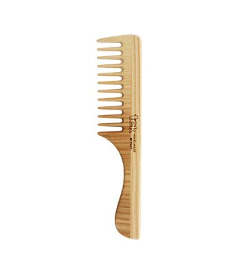 Wide teeth comb with handle